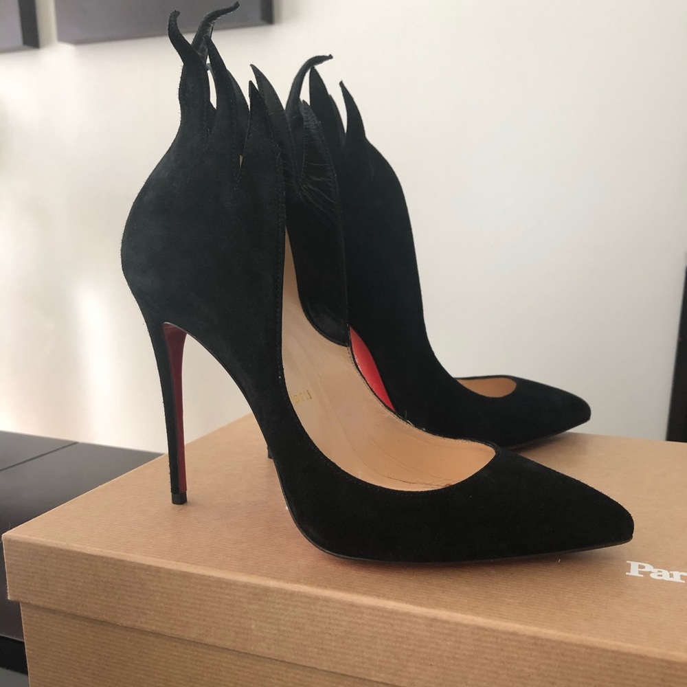 CHRISTIAN LOUBOUTIN VICTORINA 100 VEAU VELOURS